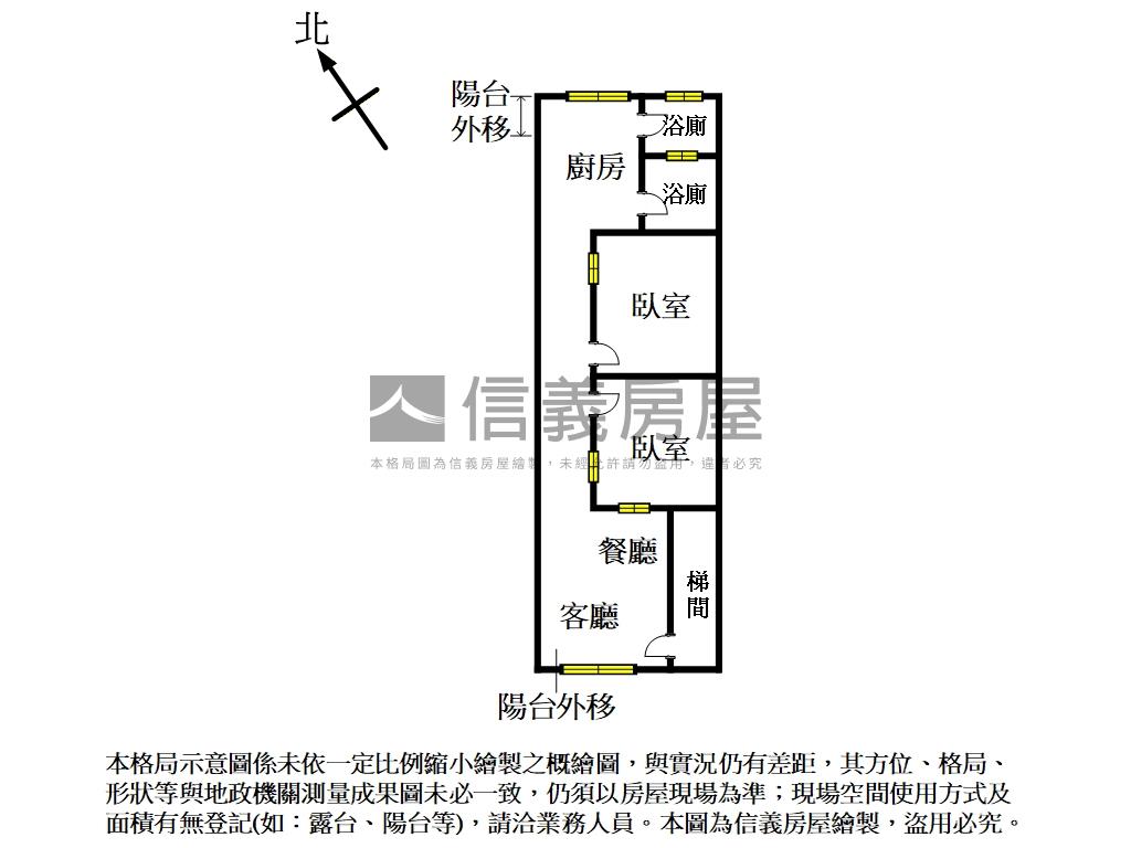 重陽國小明亮三樓房屋室內格局與周邊環境