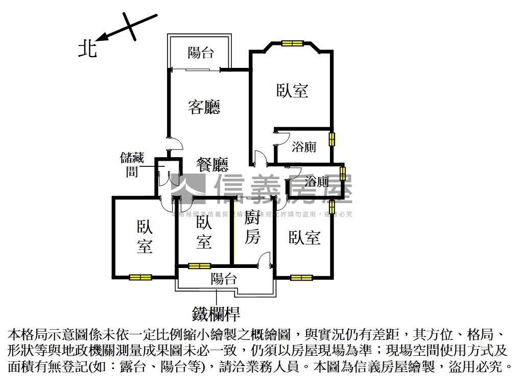 近遠百昌益真藏精美四房房屋室內格局與周邊環境