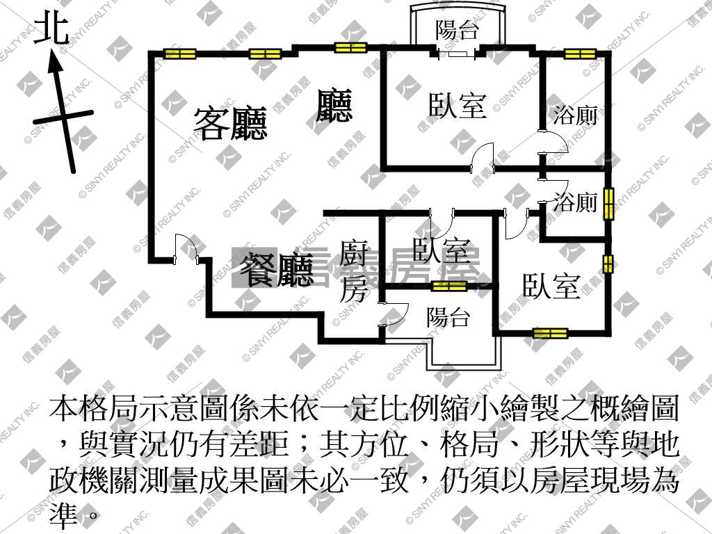 近Ａ２２捷運大三房雙車位房屋室內格局與周邊環境