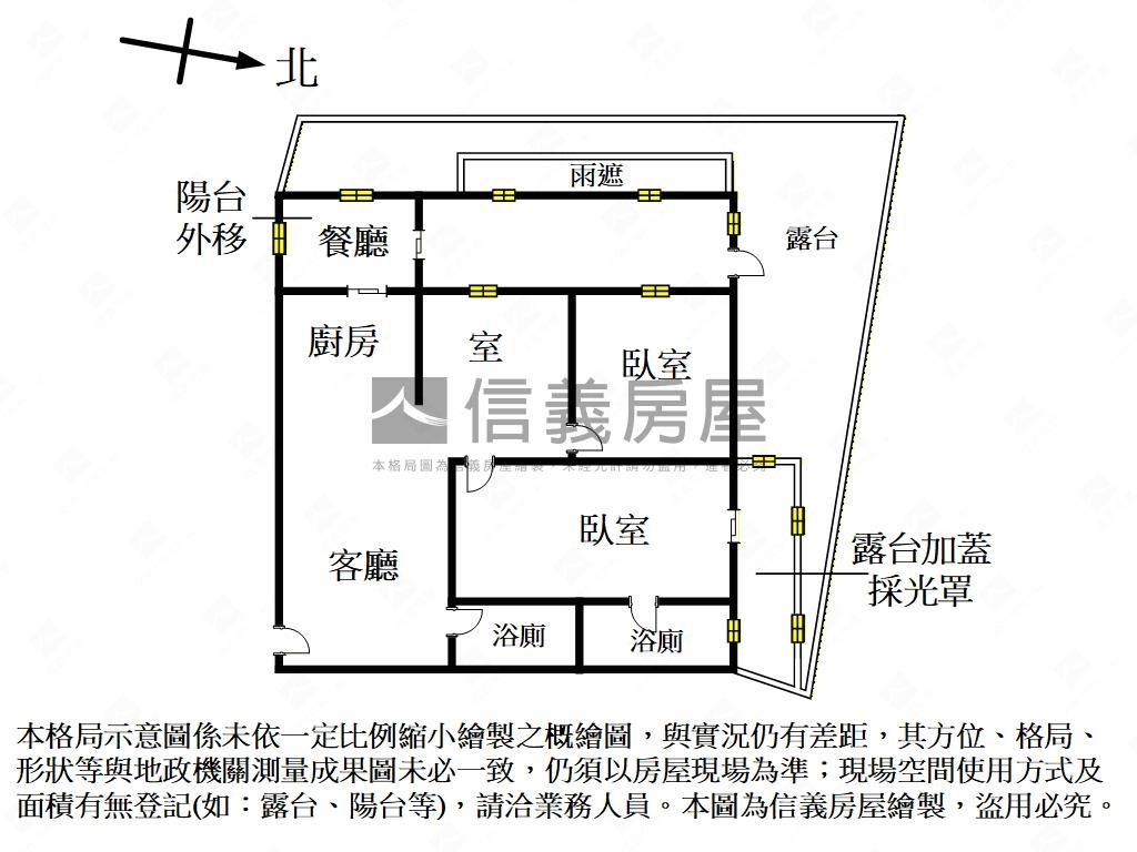 碧友富貴美美露臺戶房屋室內格局與周邊環境