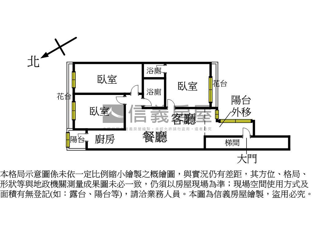 近中興德芳商圈三房附車位房屋室內格局與周邊環境