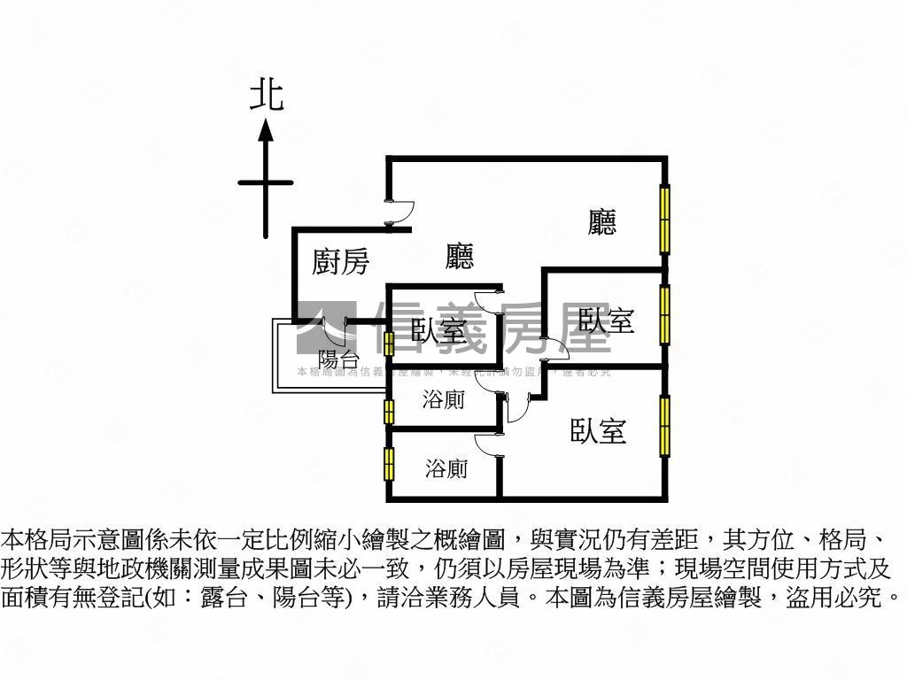 寶輝全新未住捷運三房美宅房屋室內格局與周邊環境
