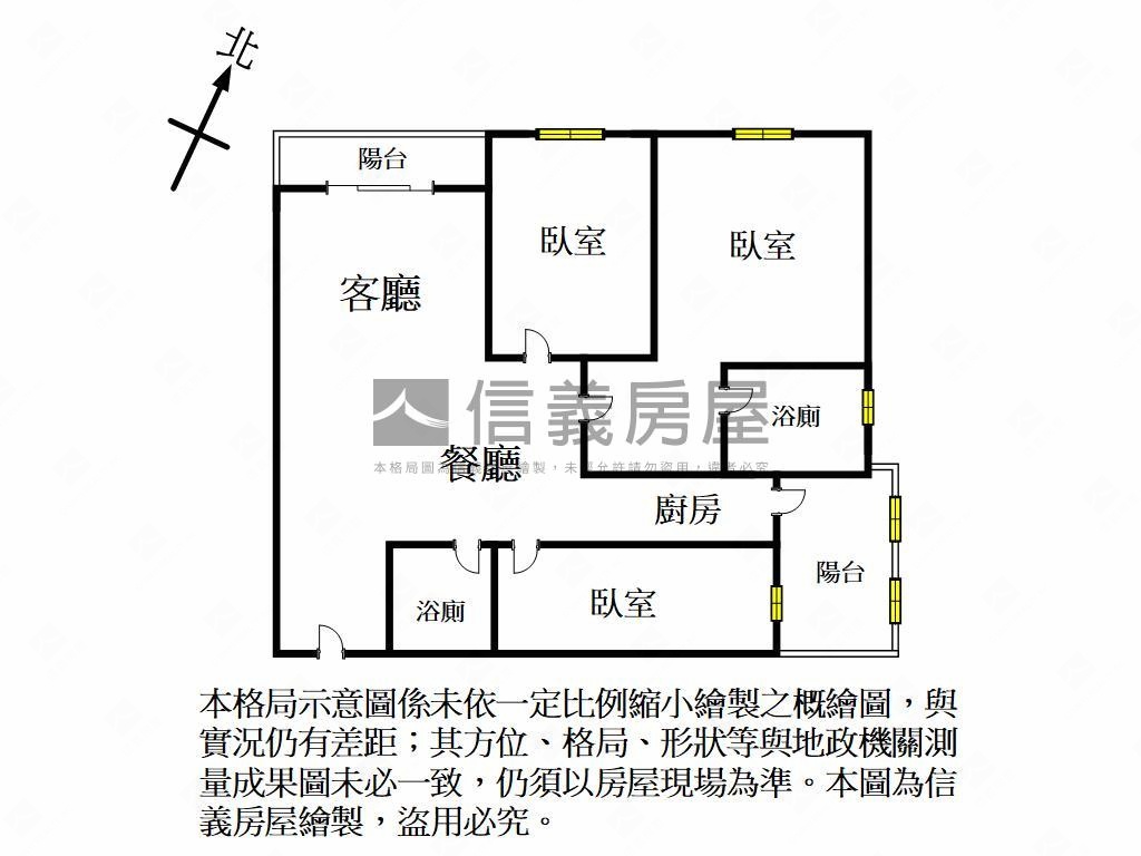 新帝標面國小高樓３房車位房屋室內格局與周邊環境