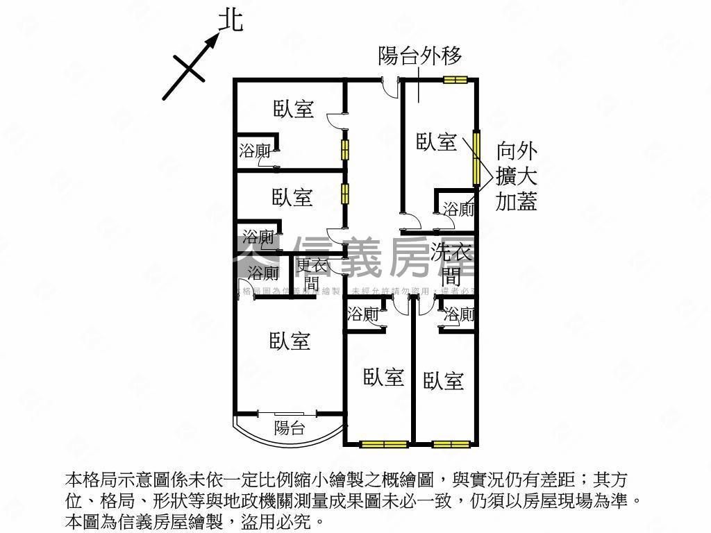 華誼信義旁收租大樓Ｂ房屋室內格局與周邊環境