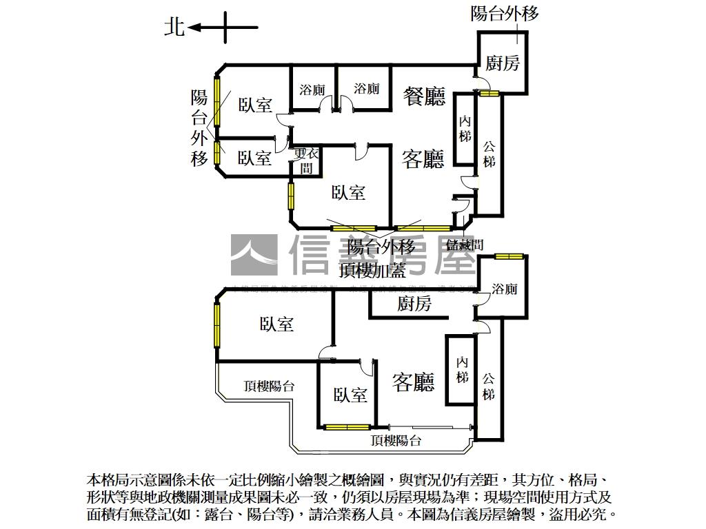 聖林園電梯頂加房屋室內格局與周邊環境
