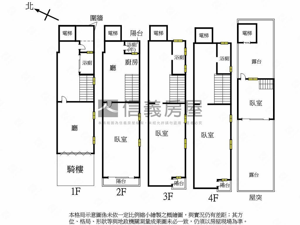 中華四路電梯美透天店面房屋室內格局與周邊環境