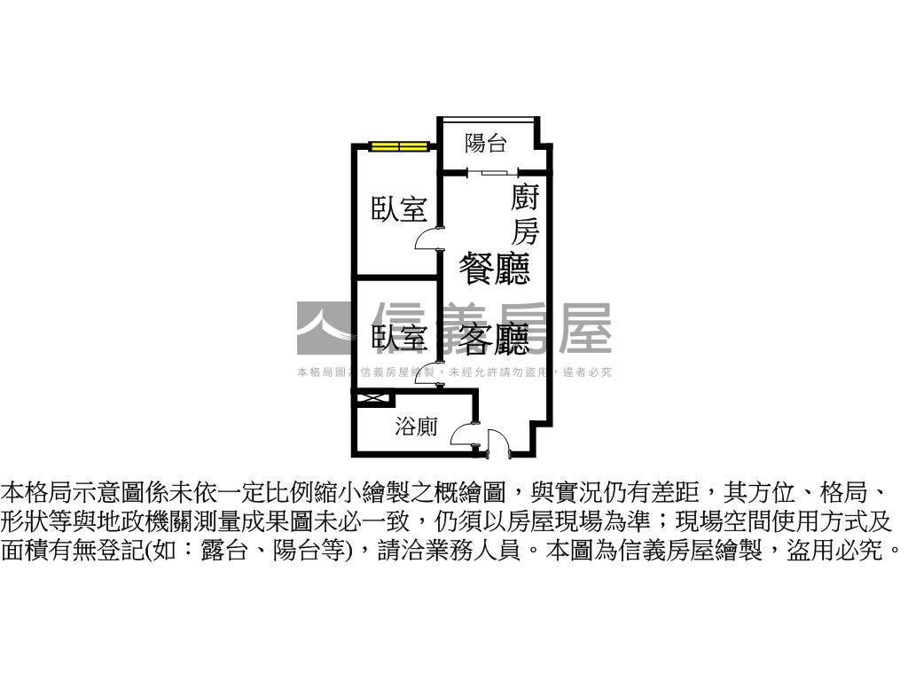 森聯忠孝路－高樓採光兩房房屋室內格局與周邊環境