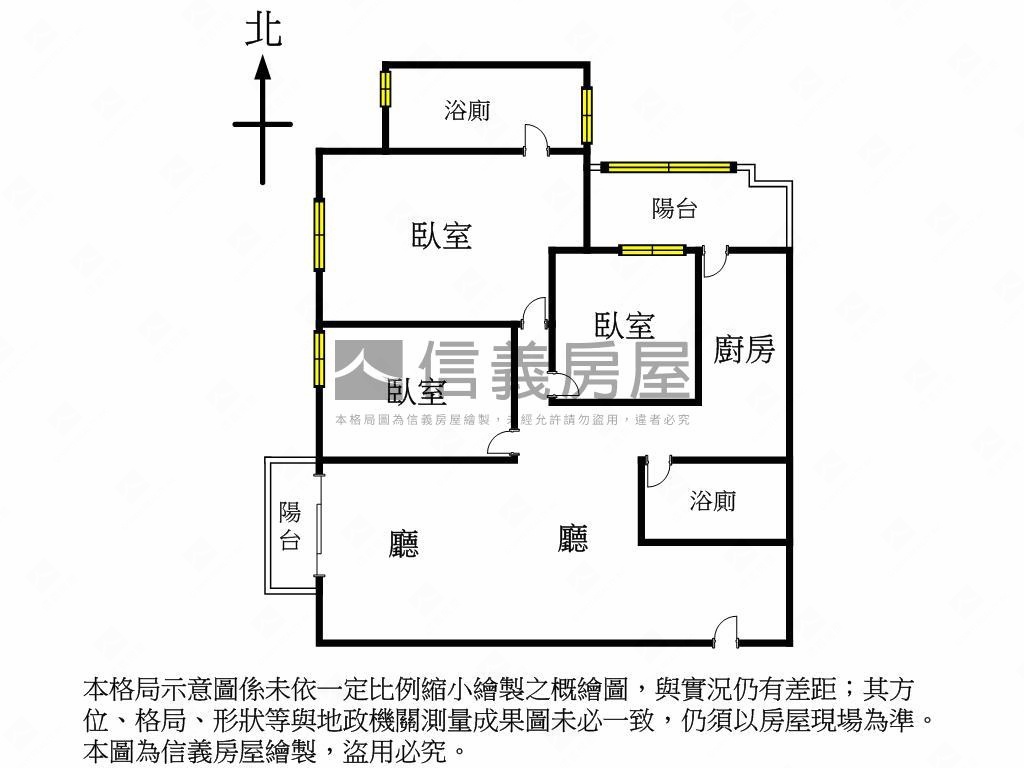 勝美讚全新未住三房平車房屋室內格局與周邊環境