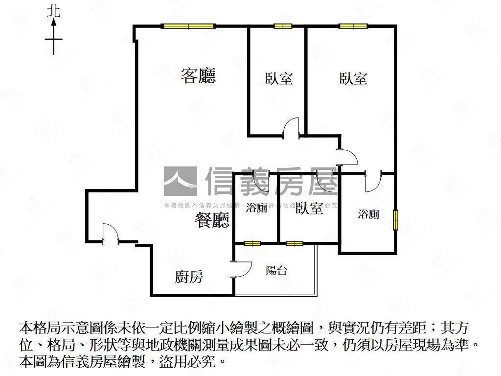 昌益綠園質感採光三房平車房屋室內格局與周邊環境