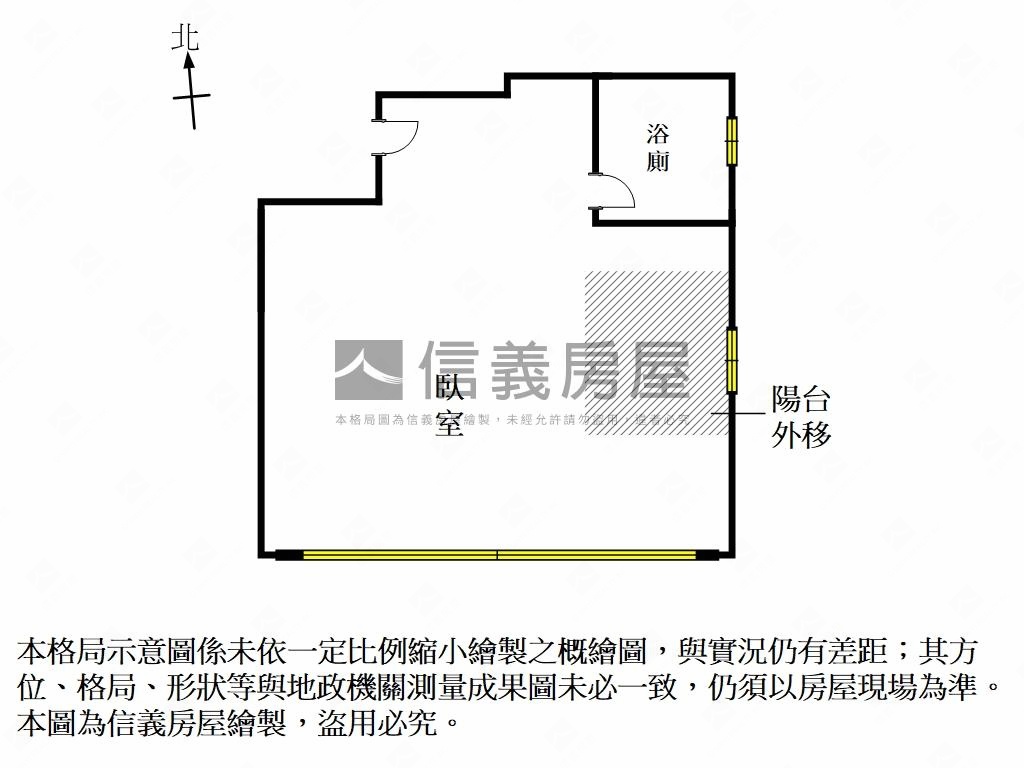 鹽行全新完工採光套房Ｂ２房屋室內格局與周邊環境