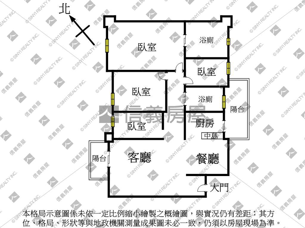 未來市精美中庭景觀四房房屋室內格局與周邊環境