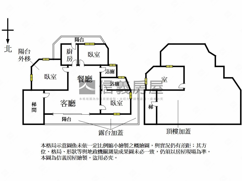 大安區２２坪土地持分獨棟房屋室內格局與周邊環境