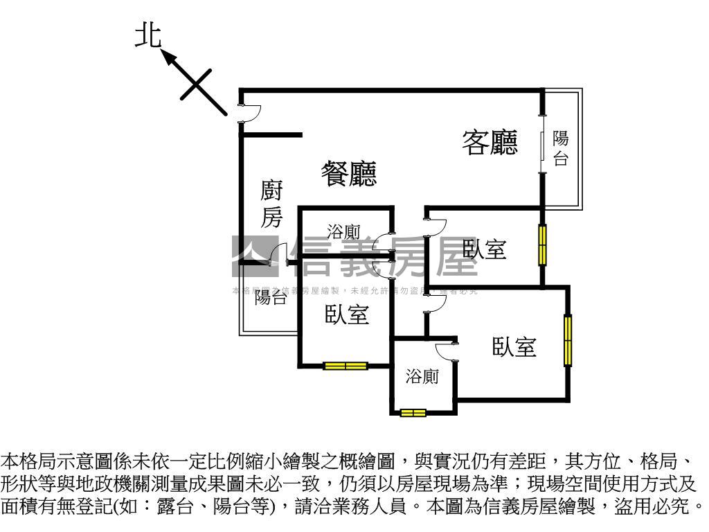 近三井全新高樓層三房車位房屋室內格局與周邊環境