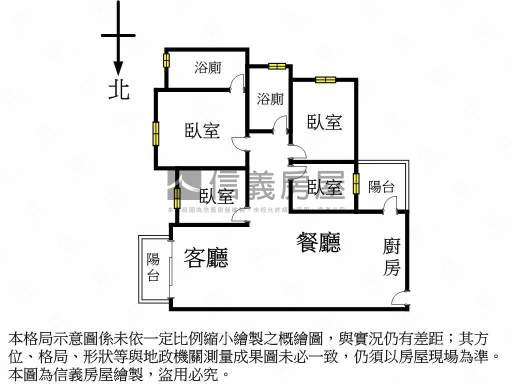 大毅熊幸福高樓四房雙車房屋室內格局與周邊環境