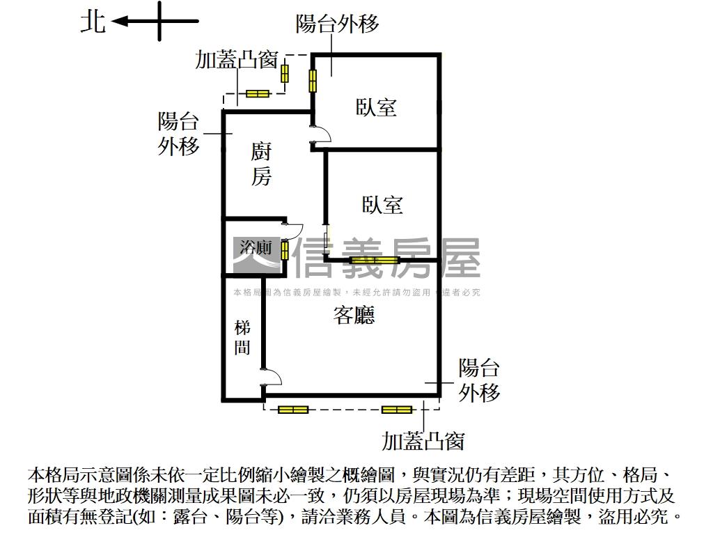 近捷運首購兩房黃金三樓房屋室內格局與周邊環境