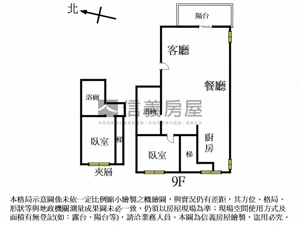 捷運～隱竹林挑高景觀Ａ戶房屋室內格局與周邊環境