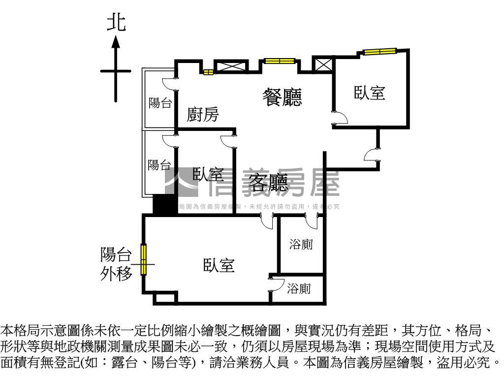 頂溪水悅三房平面車位房屋室內格局與周邊環境