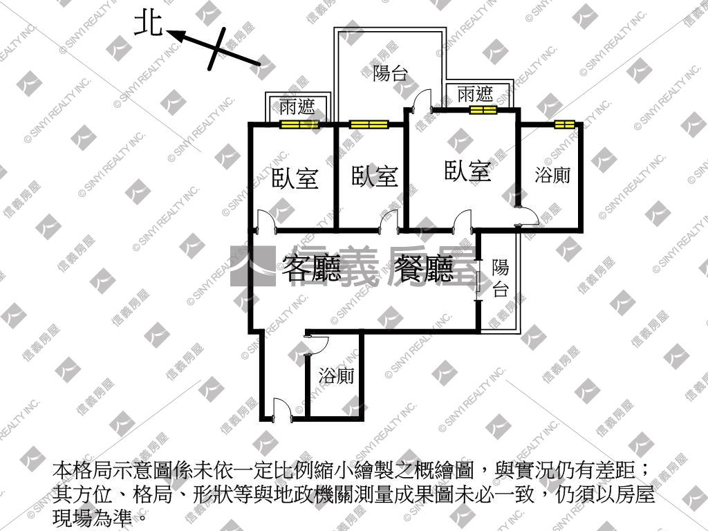 文化潤隆景觀三房平車房屋室內格局與周邊環境