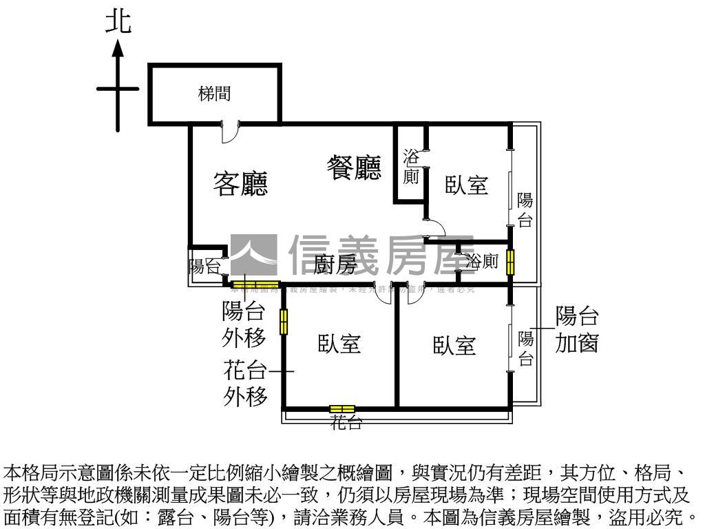 近大業國中大三房平車房屋室內格局與周邊環境