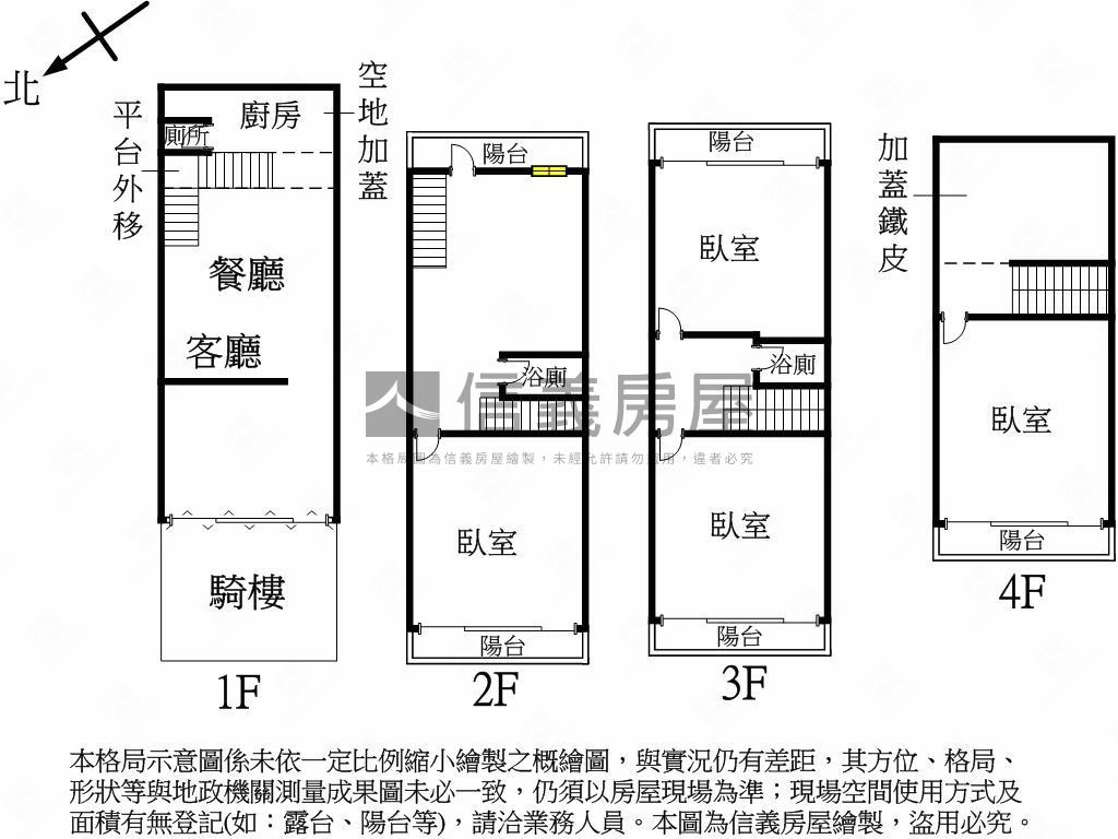 正誠公園旁臨路美透天房屋室內格局與周邊環境