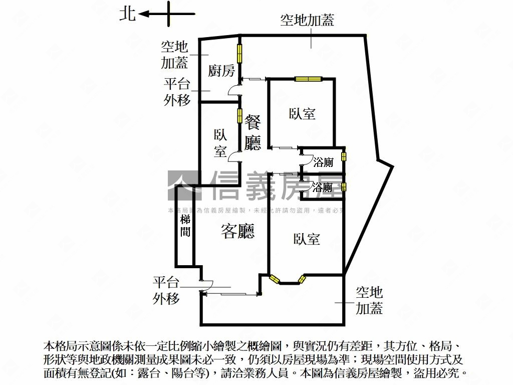 潤泰美景前後庭院１樓房屋室內格局與周邊環境
