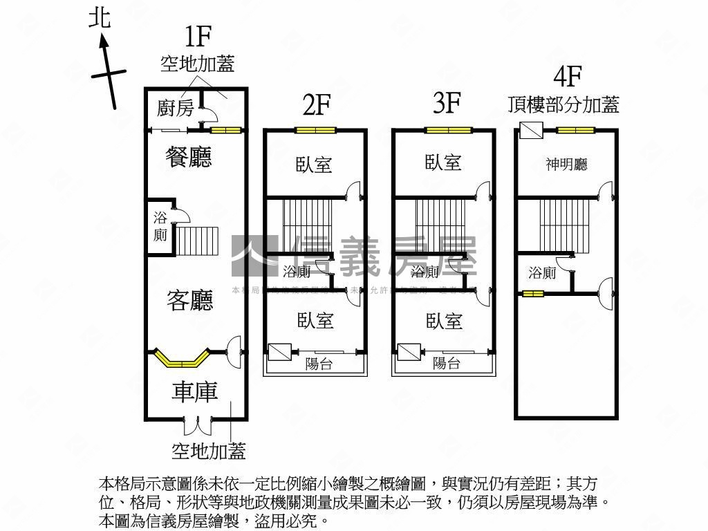 太平臨路朝南透天房屋室內格局與周邊環境