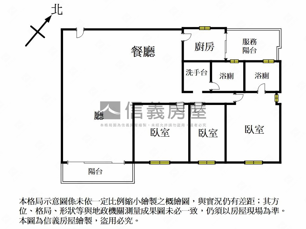 健華邊間景觀三房平面車位房屋室內格局與周邊環境