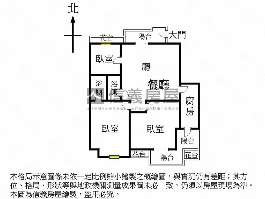 西屯捷運水湳電梯三房房屋室內格局與周邊環境