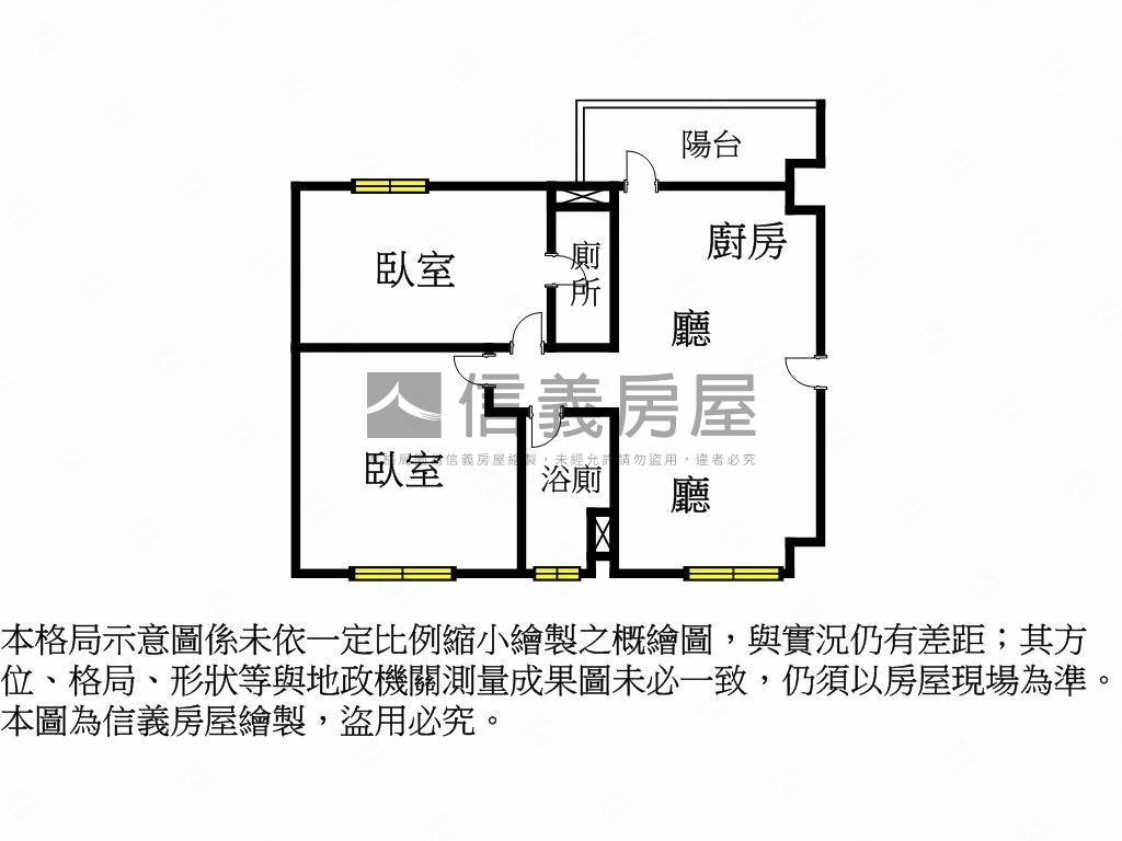 警大㊣兩房預售可約看３Ｆ房屋室內格局與周邊環境