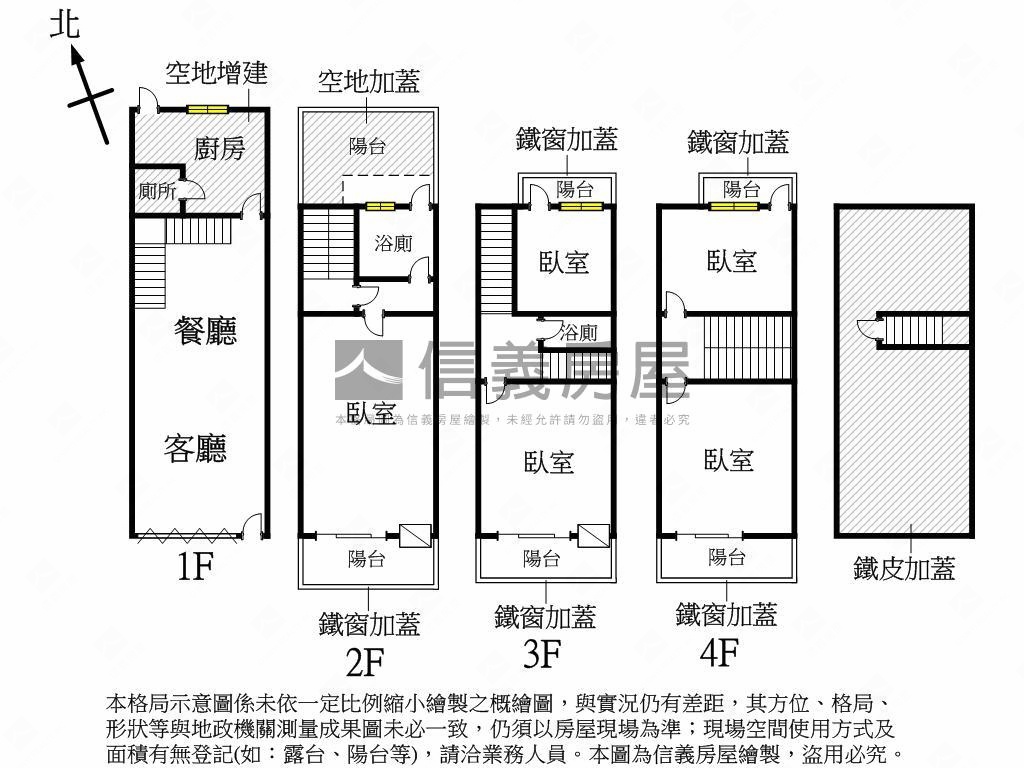 陽明商圈ＲＣ正四樓店住房屋室內格局與周邊環境