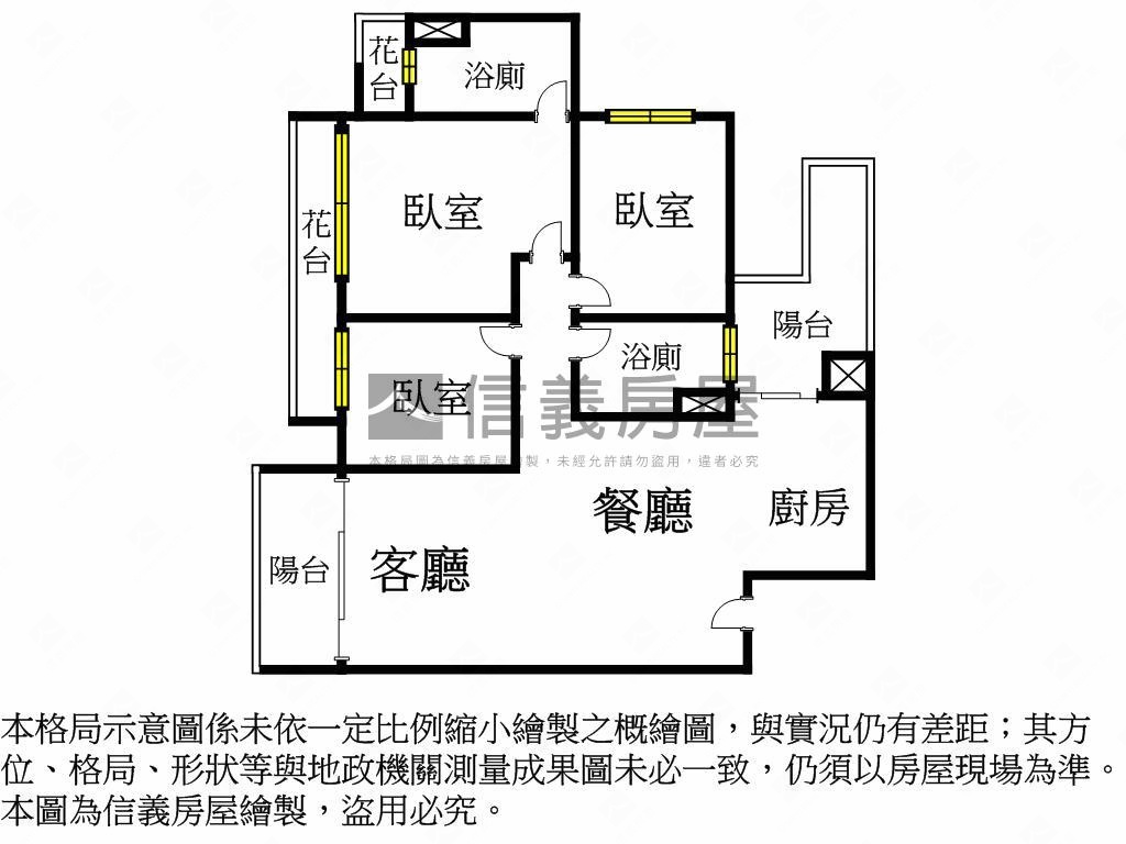 宇雄首綻高樓三房平車房屋室內格局與周邊環境