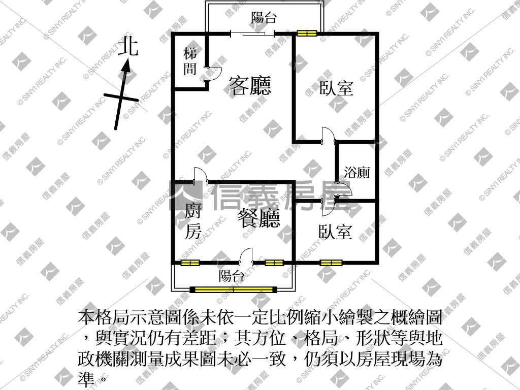 優美次頂樓公寓兩房房屋室內格局與周邊環境