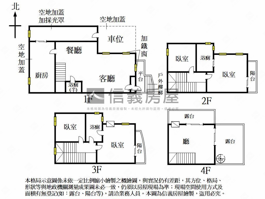 龍井大地坪邊間採光透天房屋室內格局與周邊環境