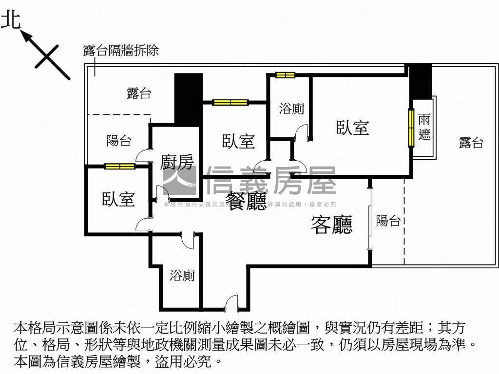 優質交響樂露台戶三房車位房屋室內格局與周邊環境