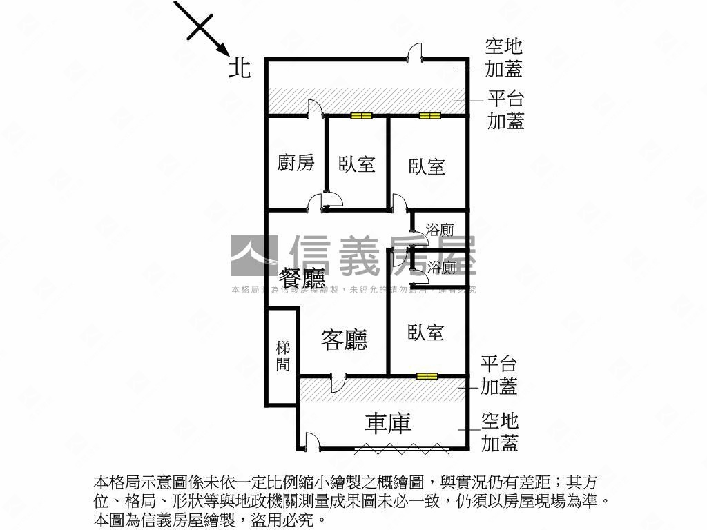 三民路稀有庭院大一樓房屋室內格局與周邊環境