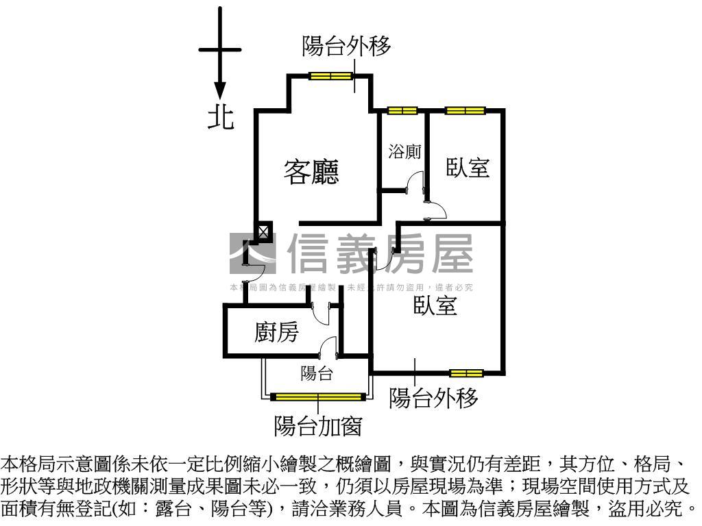 第一家庭方正大兩房房屋室內格局與周邊環境