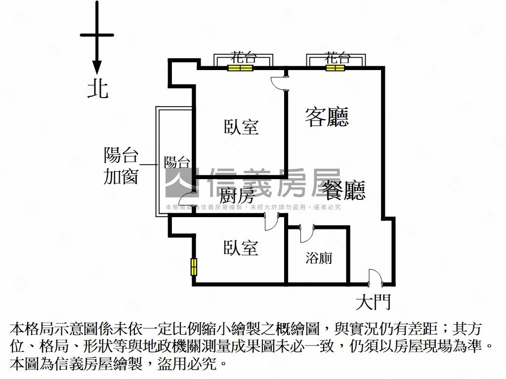 昌平高樓美裝採光兩房房屋室內格局與周邊環境