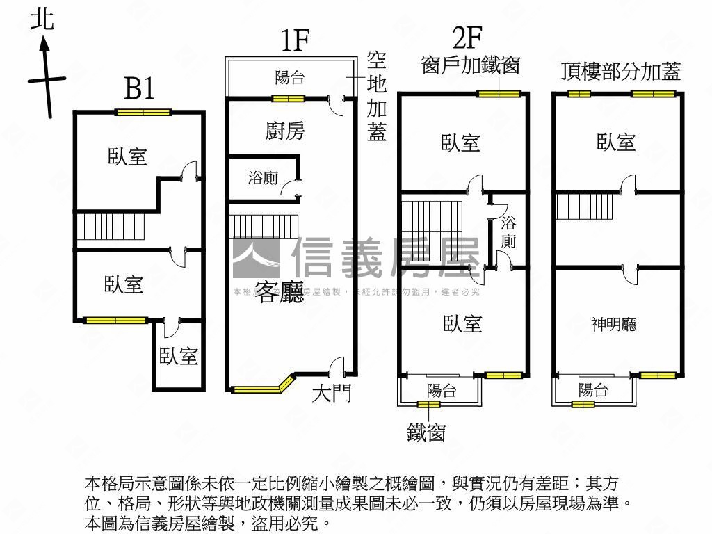 專任東海商圈朝南溫馨透天房屋室內格局與周邊環境