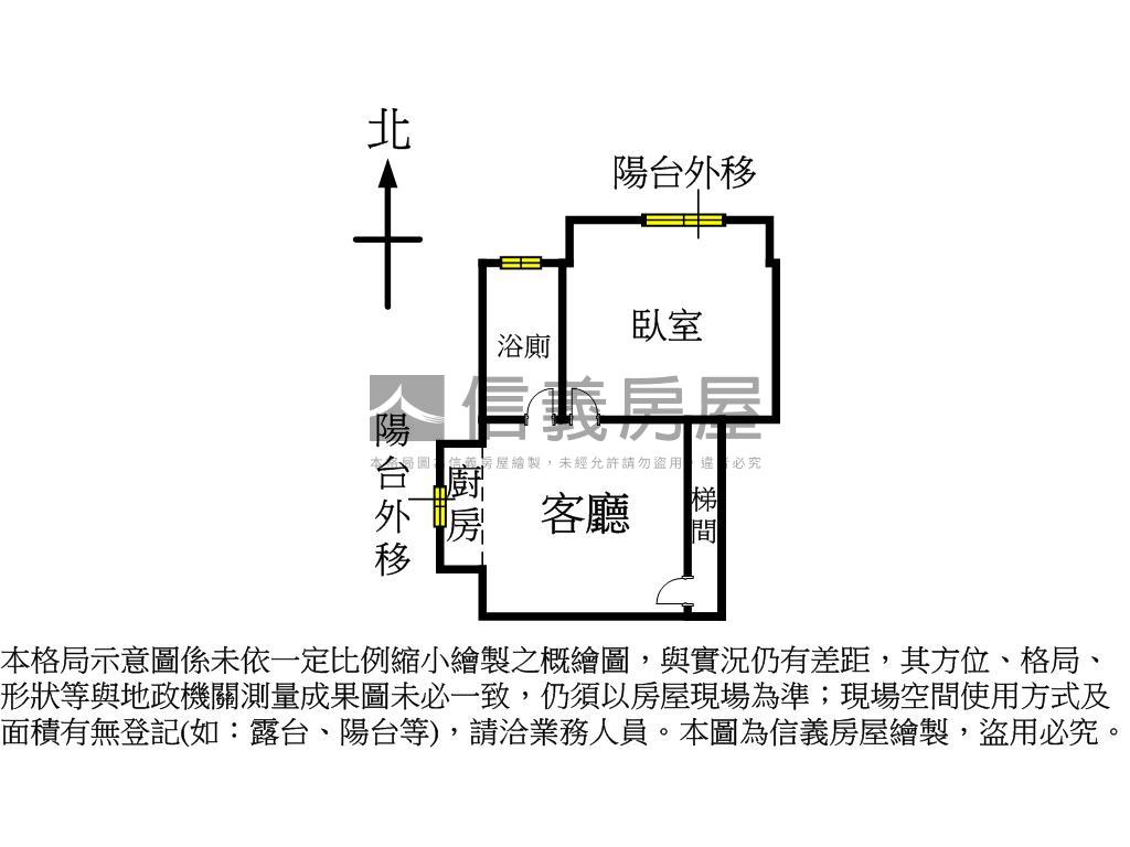 國豐街稀有衛浴開窗三樓寓房屋室內格局與周邊環境