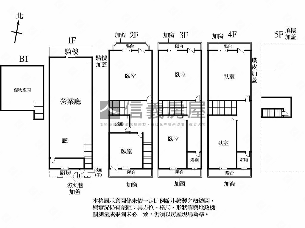 建新街大坪數透天店面房屋室內格局與周邊環境