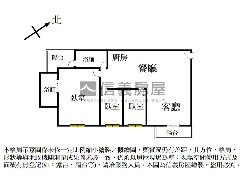 大里一期美三房附平車房屋室內格局與周邊環境