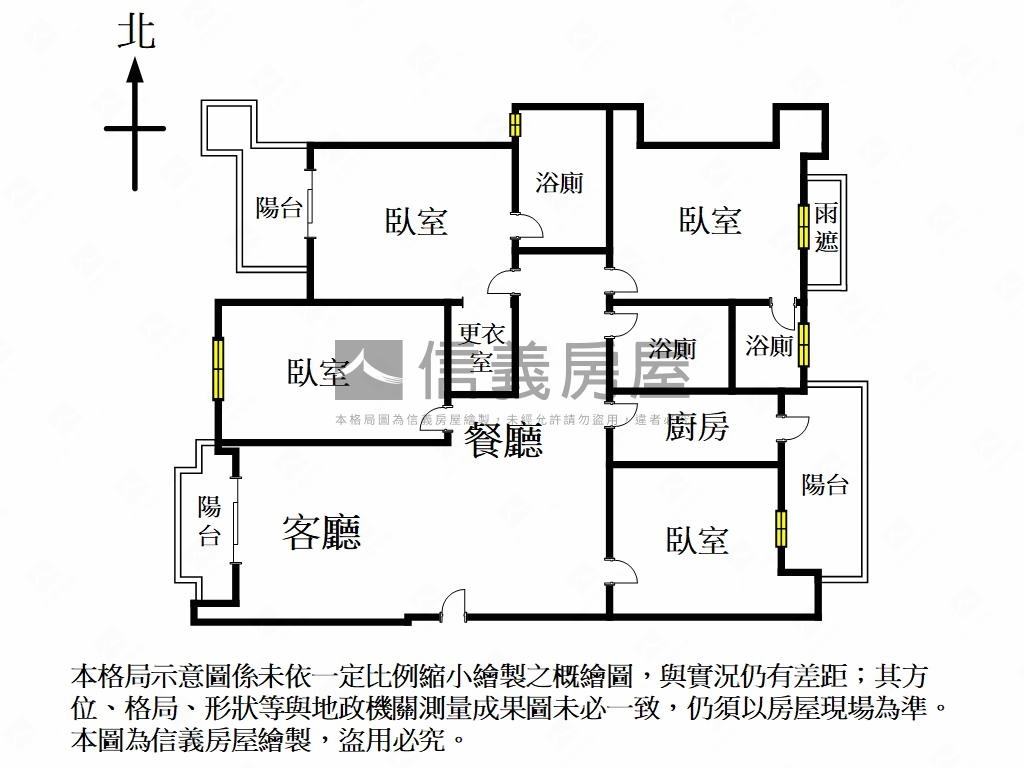 新板圖。絕景奢華四房宅邸房屋室內格局與周邊環境