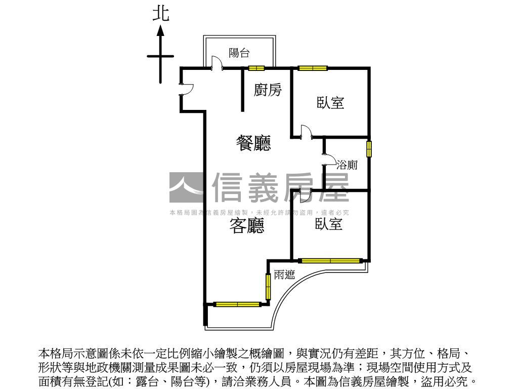 嘉磐１０１精品美屋兩房房屋室內格局與周邊環境
