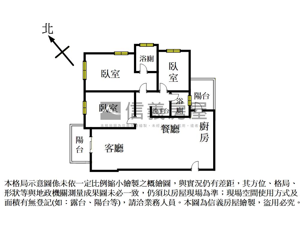 米蘭日光３房景觀優房屋室內格局與周邊環境