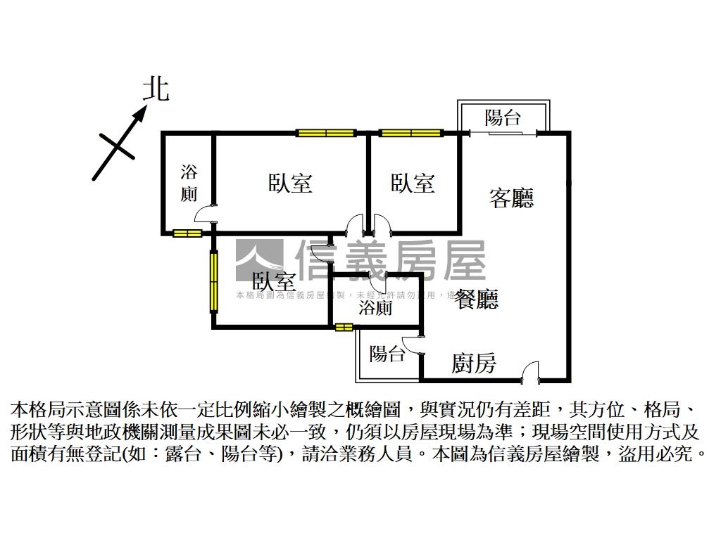 成功學區春福川玥三房房屋室內格局與周邊環境