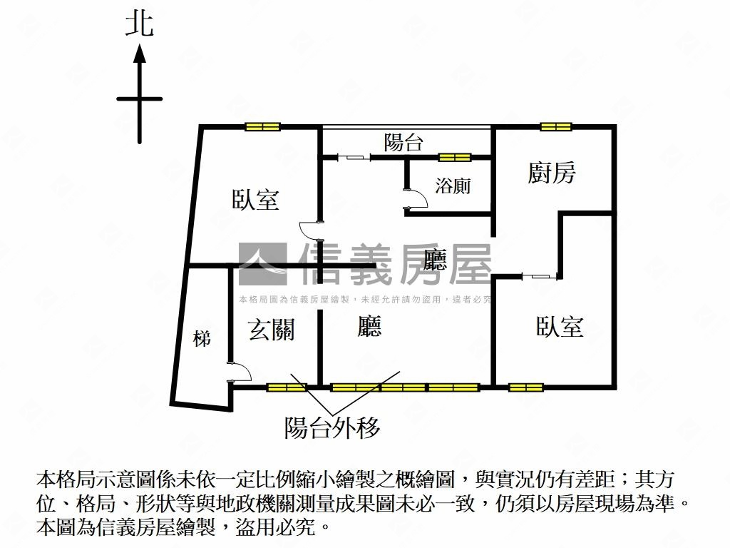 中山北路機能２房公寓房屋室內格局與周邊環境