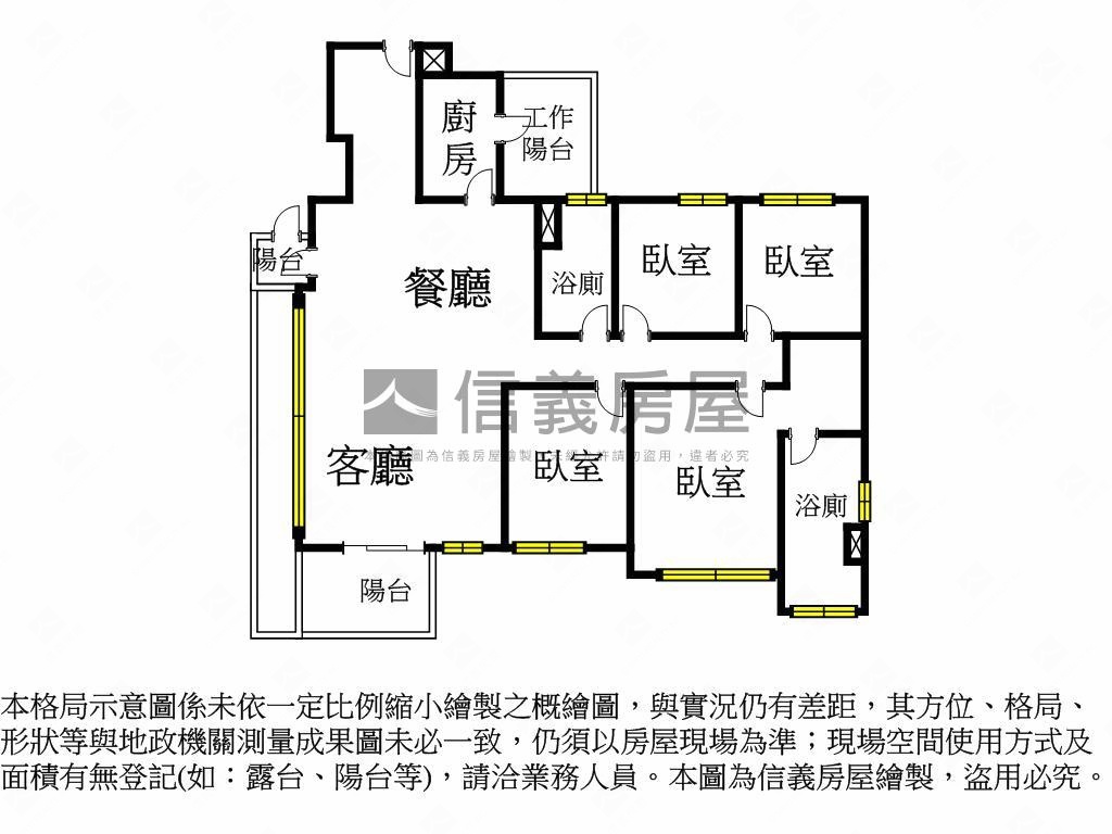 鼎東賦Ｄ格局馬年豐足四房房屋室內格局與周邊環境