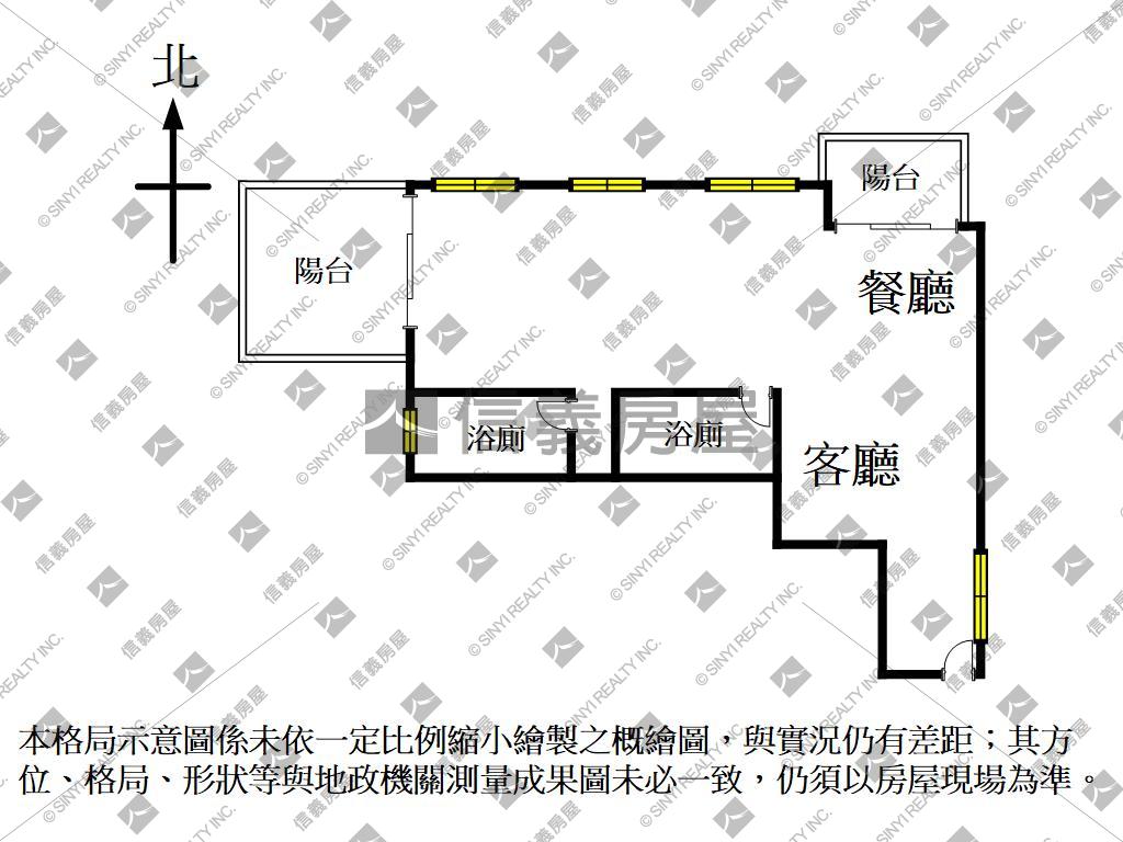 美明路旁首排景觀白天鵝房屋室內格局與周邊環境