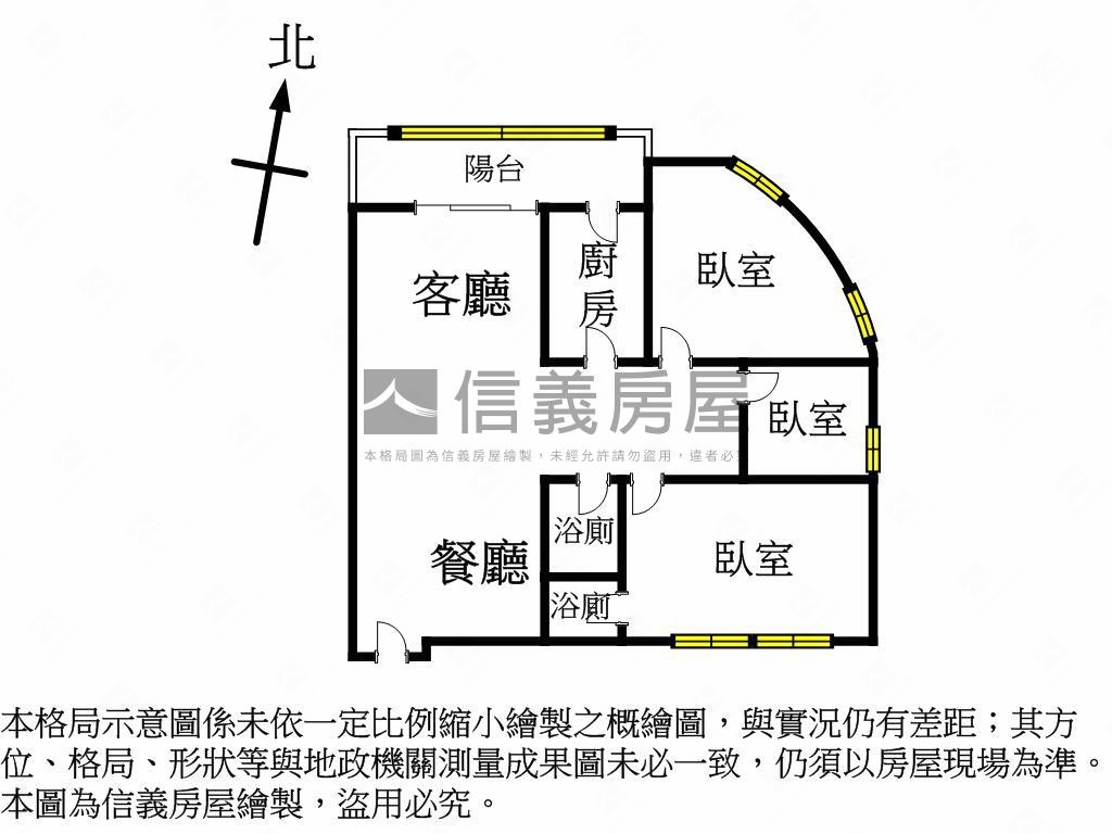 中正御品三房車位房屋室內格局與周邊環境