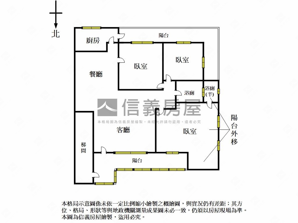 竹林路２０１巷三樓房屋室內格局與周邊環境